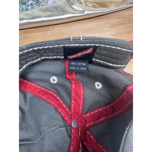 Red Stripe Clothing Cool Since 1928 Vtg Hat Cap Adjustable-With Bottle Opener - Picture 5 of 5